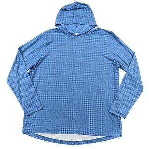 1764 Signature Hoodie Mens XL Blue Lightweight Geometric Pullover